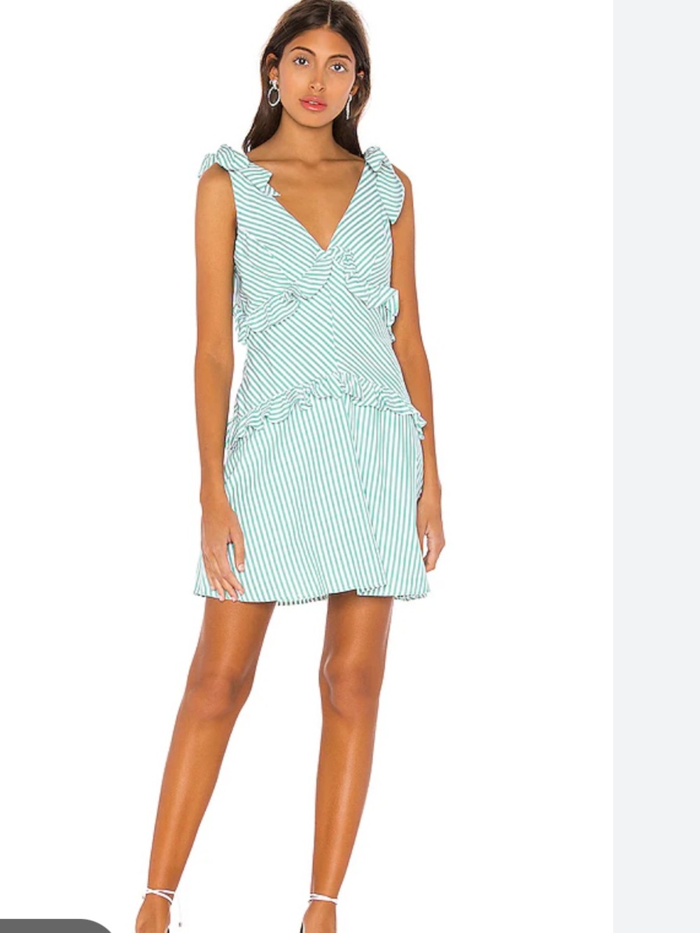 NWT BCBGENERATION Tie Shoulder Mini Dress in Jade Green